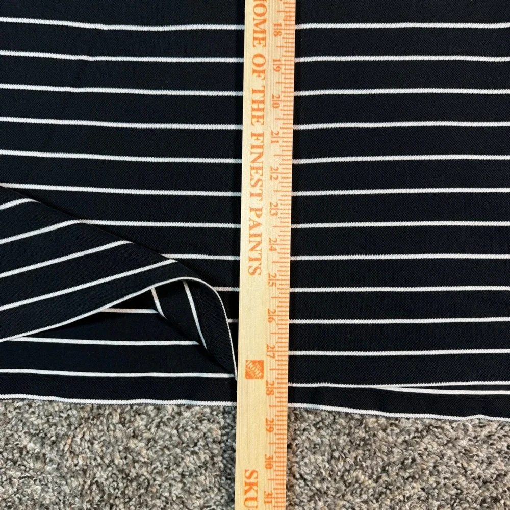 Polo Ralph Lauren Mens XXL Striped Pima Stretch Mesh Polo Shirt Black White Pony